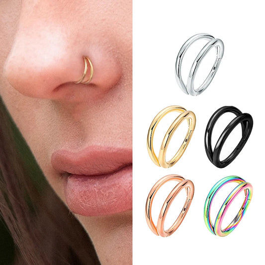 Double nose piercing