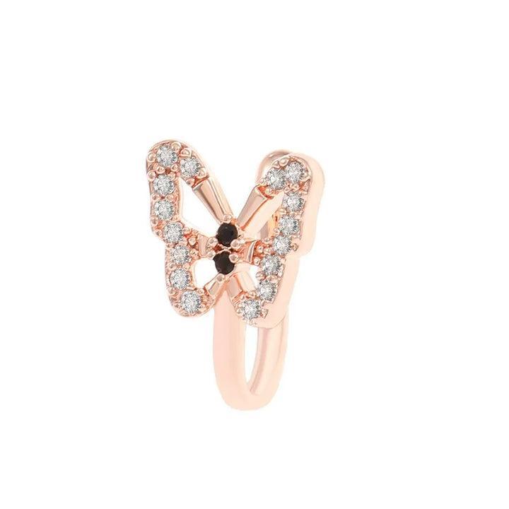 Butterfly nose rings gold