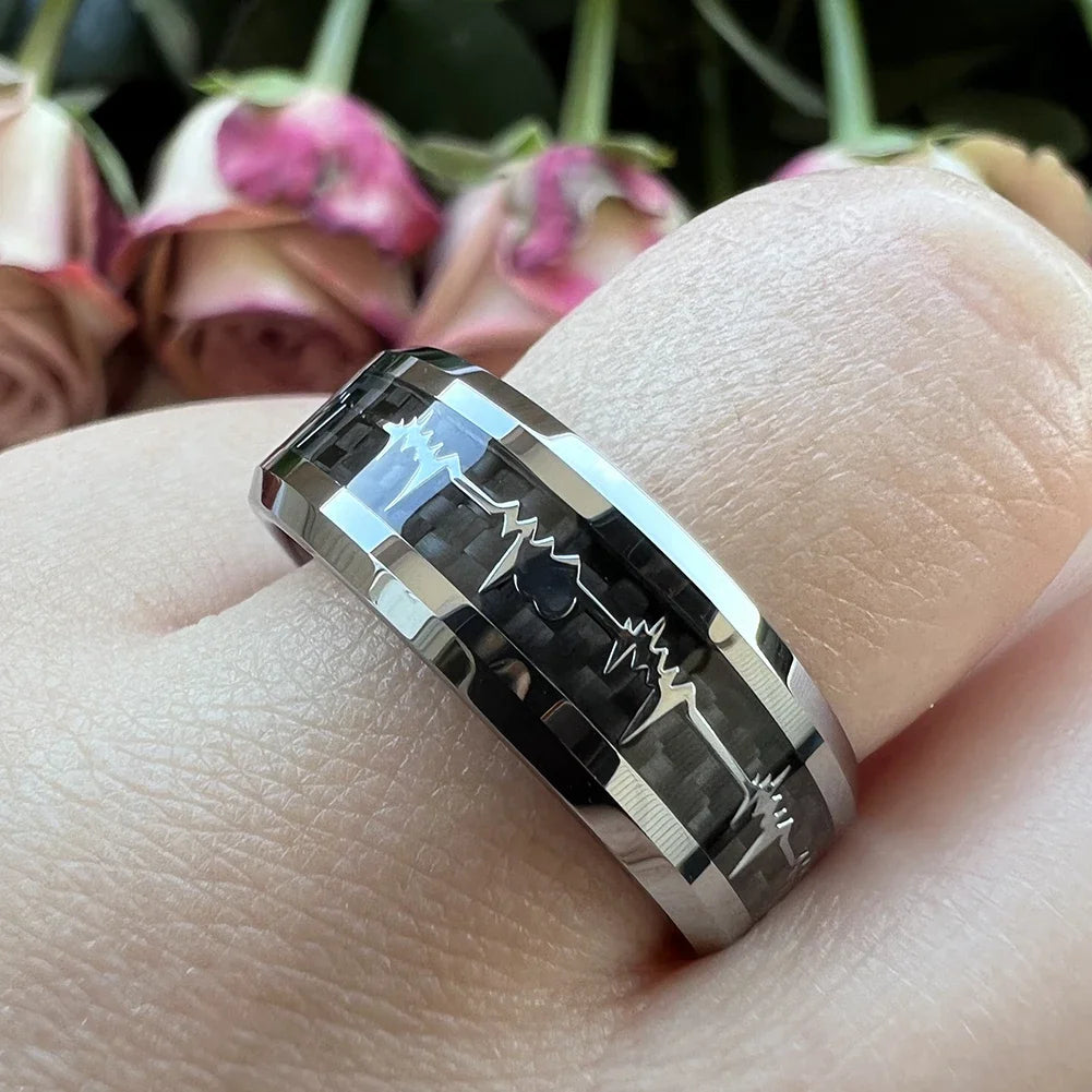 Black heart ring