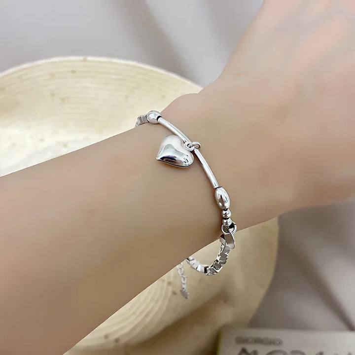 Silver butterfly bracelet