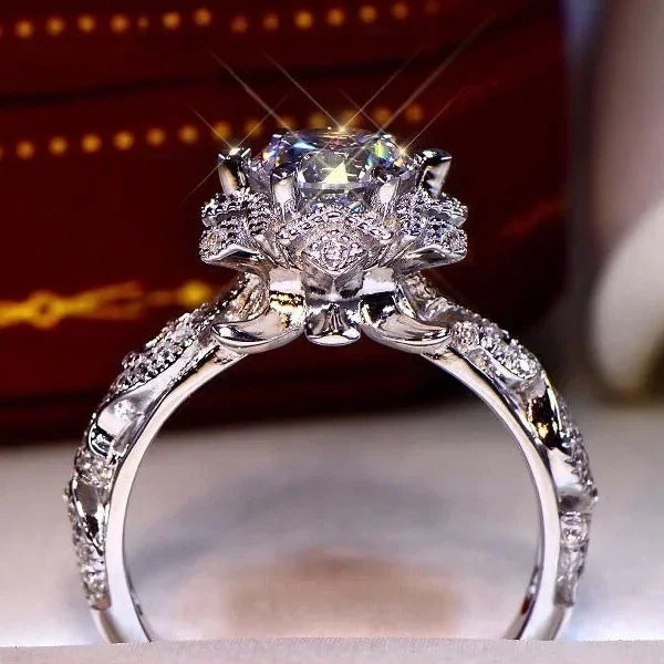 Birth flower ring