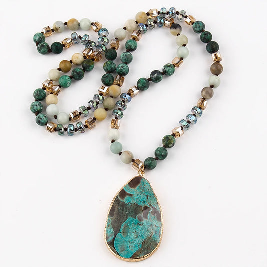 Huge turquoise necklace