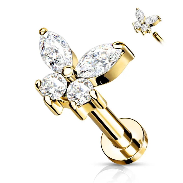 Flat back earrings