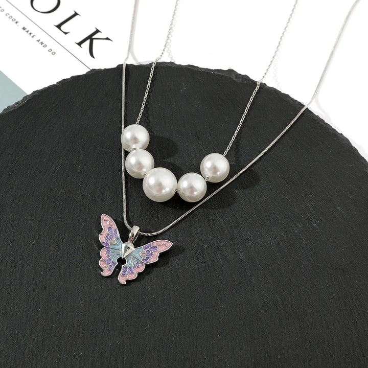 Barbie butterfly necklace