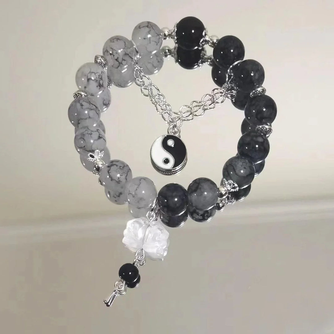 Flower beads bracelet