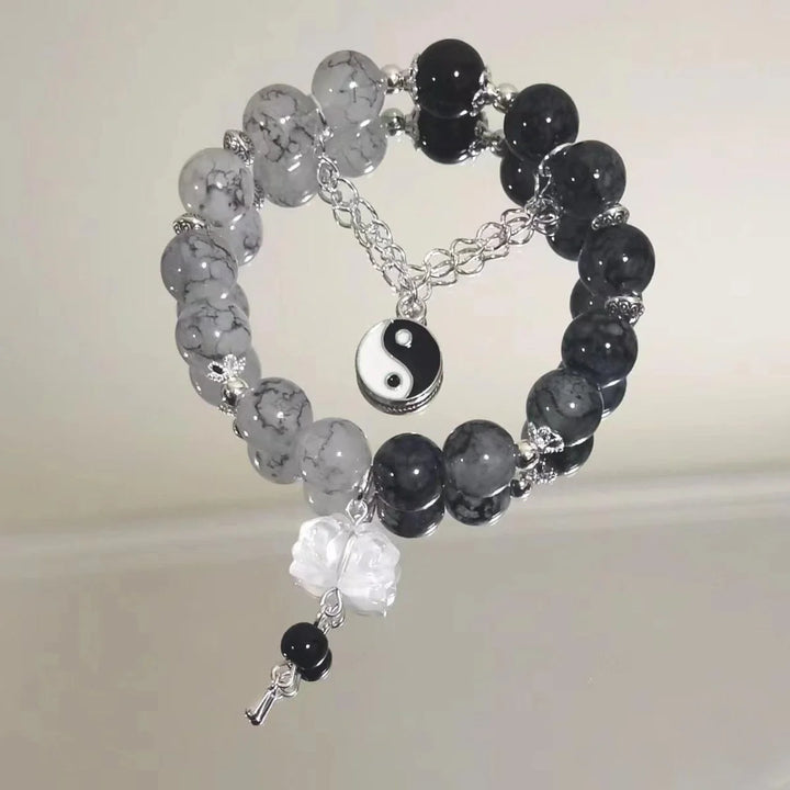 Flower beads bracelet