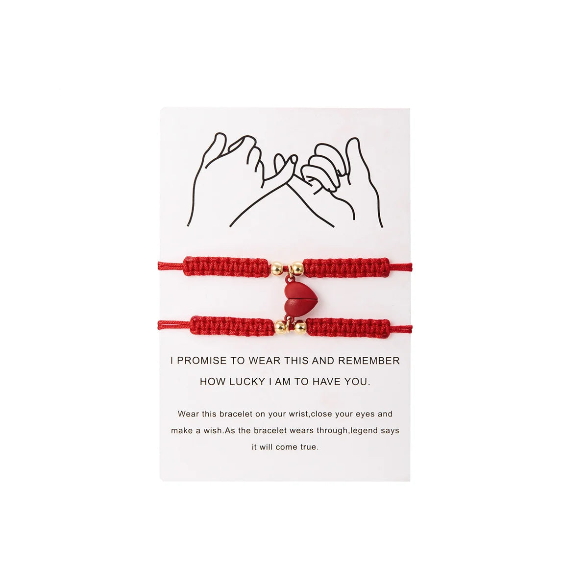Heart friendship bracelet