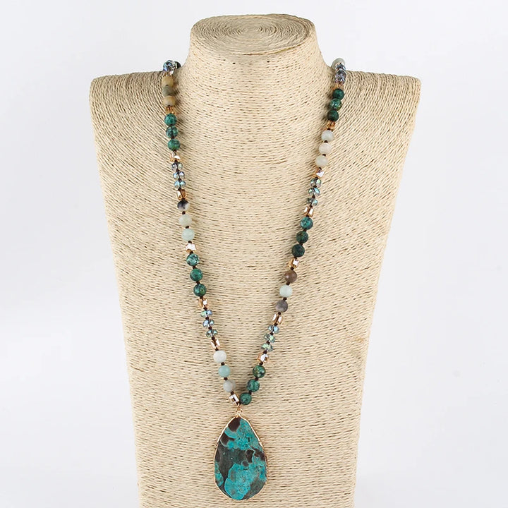 Huge turquoise necklace