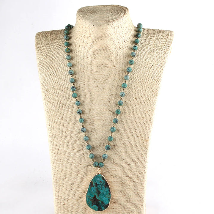 Huge turquoise necklace