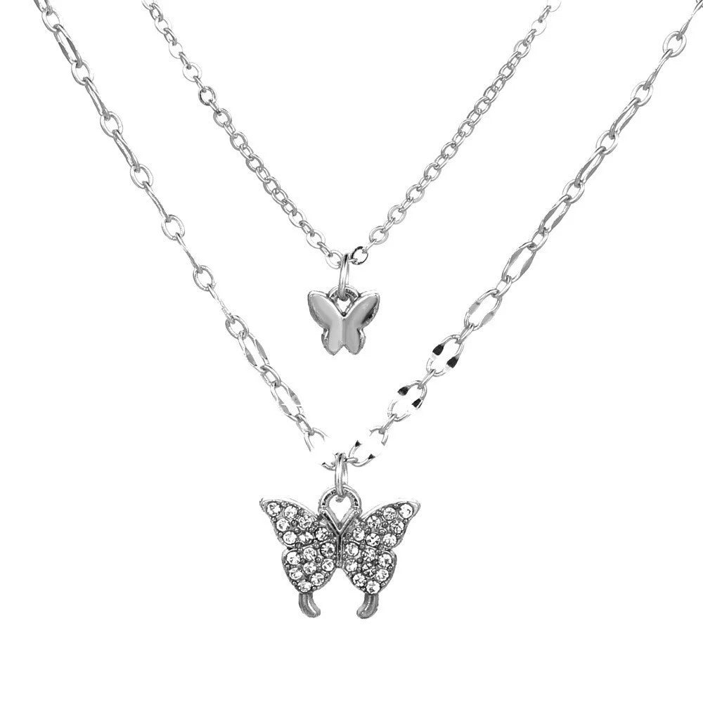 Butterfly pendant necklace