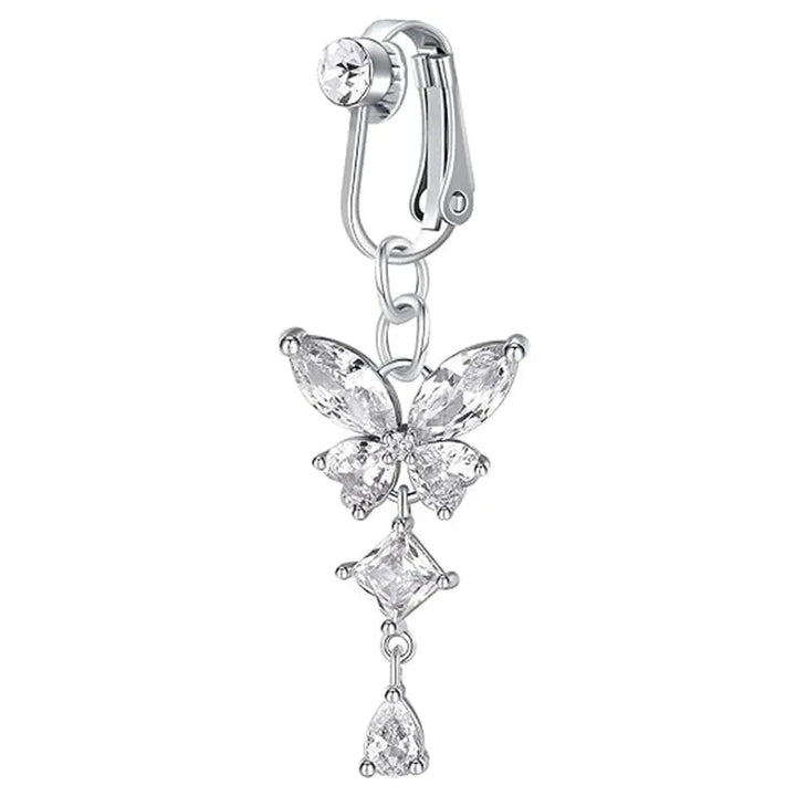 Belly button butterfly ring