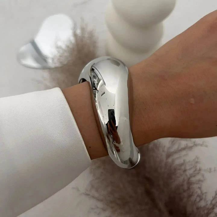 Silver cuff bracelet