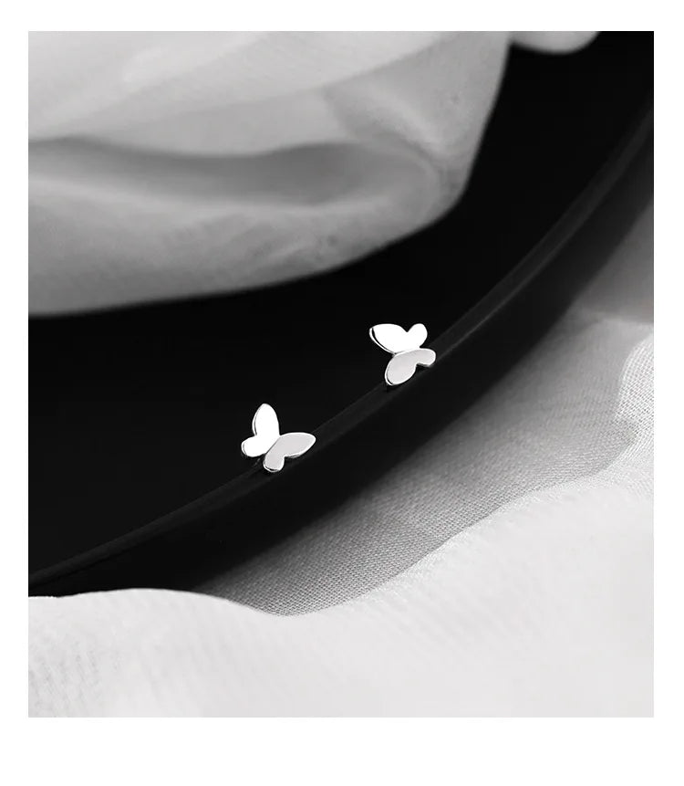 Butterfly stud earrings