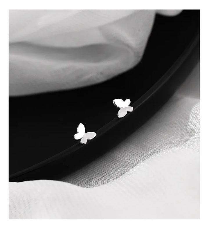 Butterfly stud earrings
