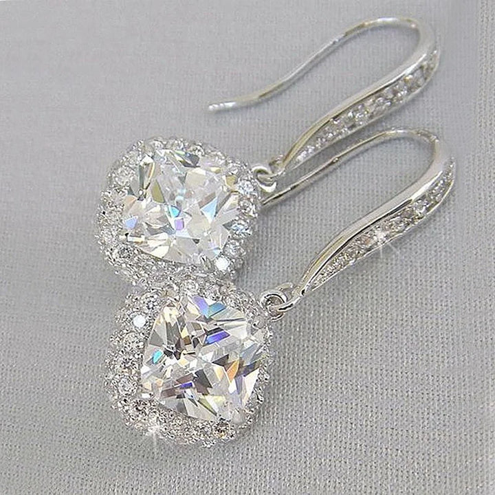 silver dangle earrings