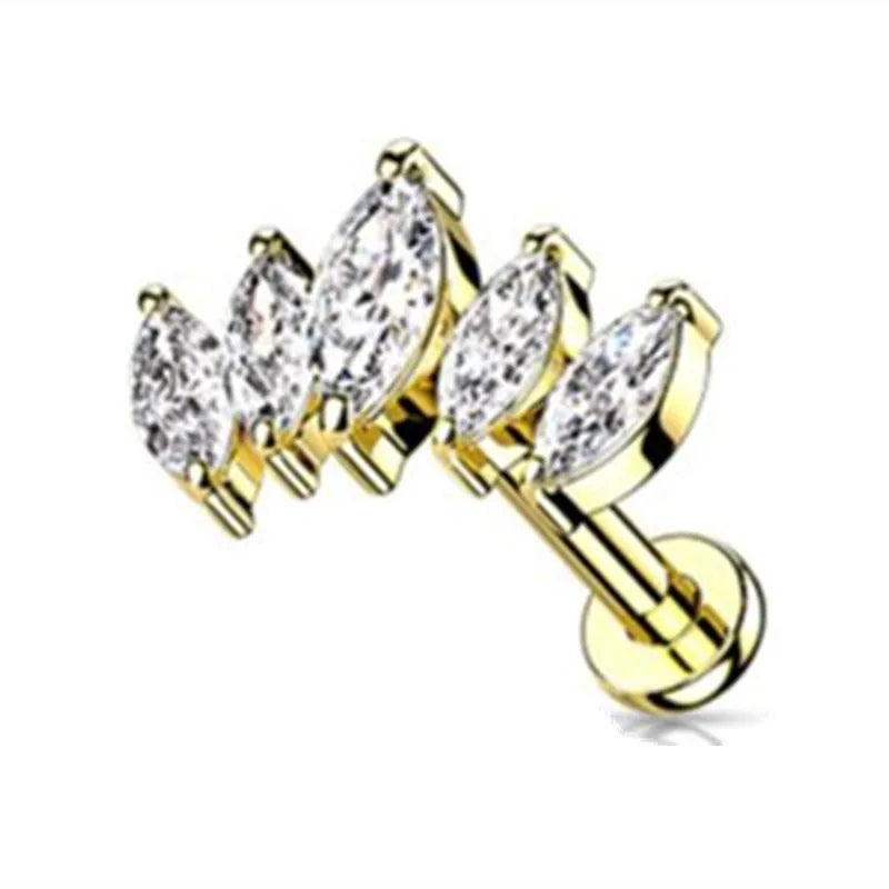 Flat back earrings