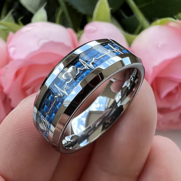 Black heart ring