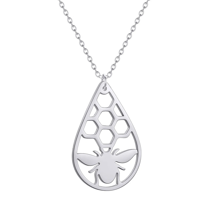 Bee pendant necklace
