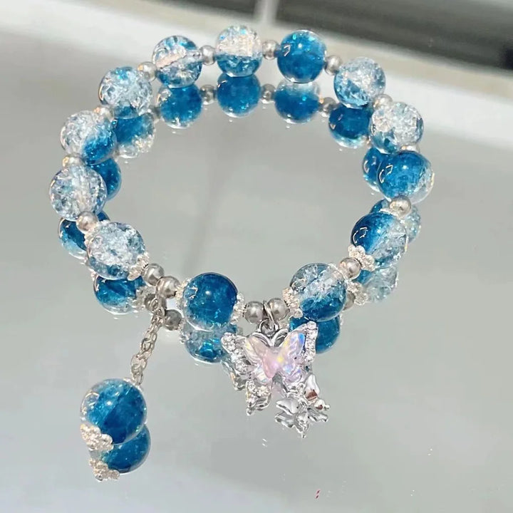 Flower beads bracelet