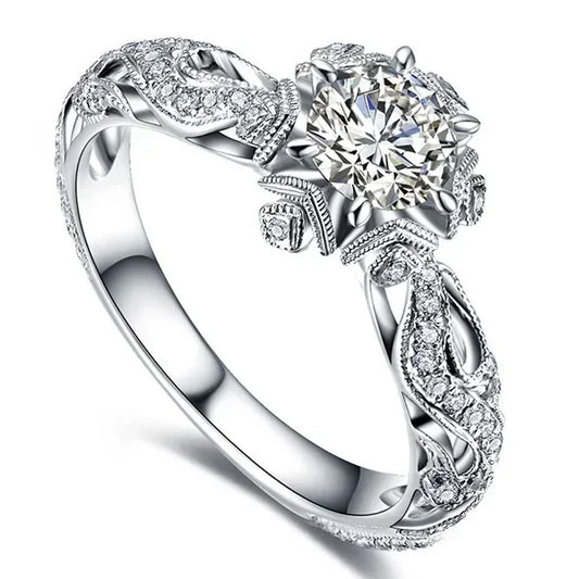 Birth flower ring