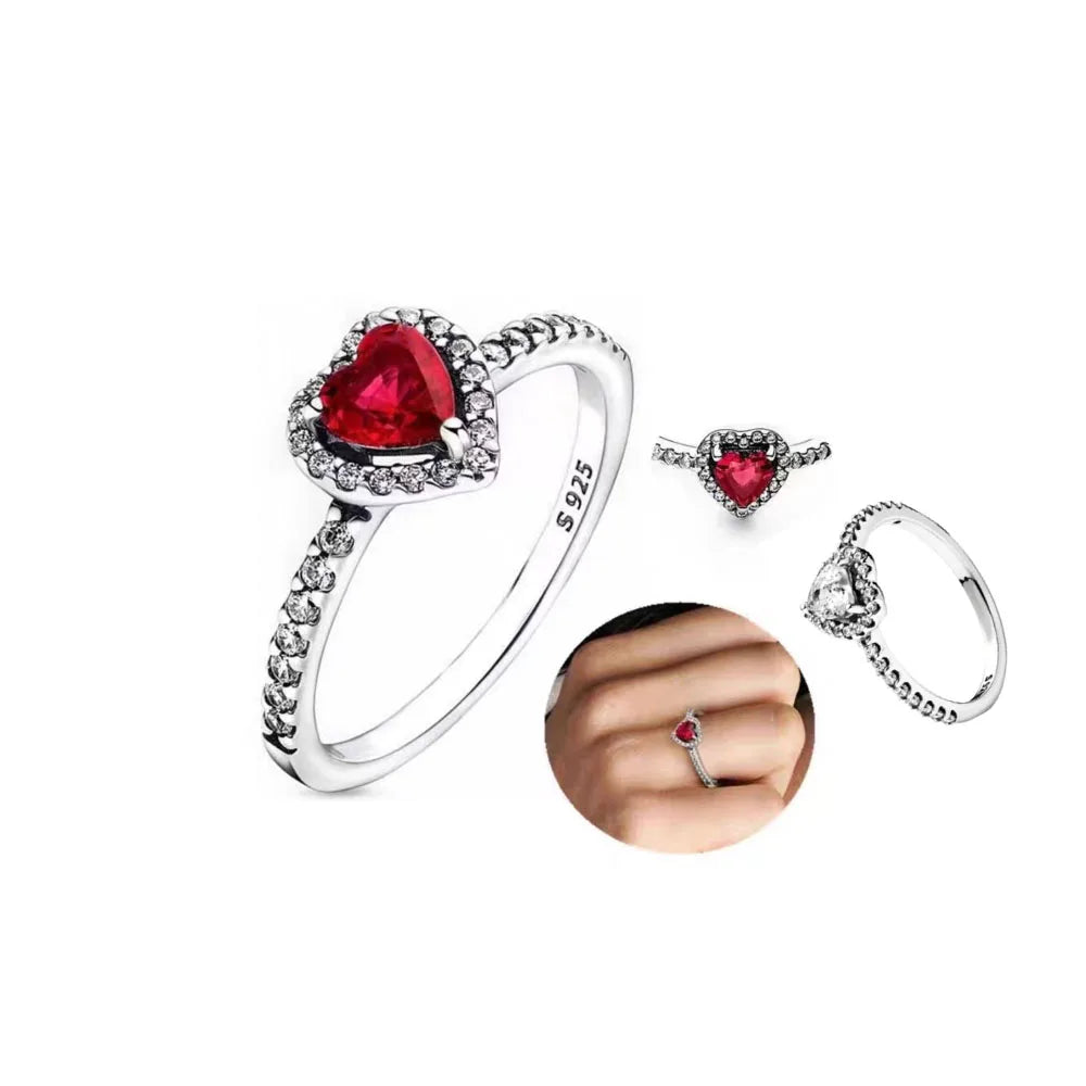 Red heart ring