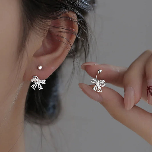 Silver earrings