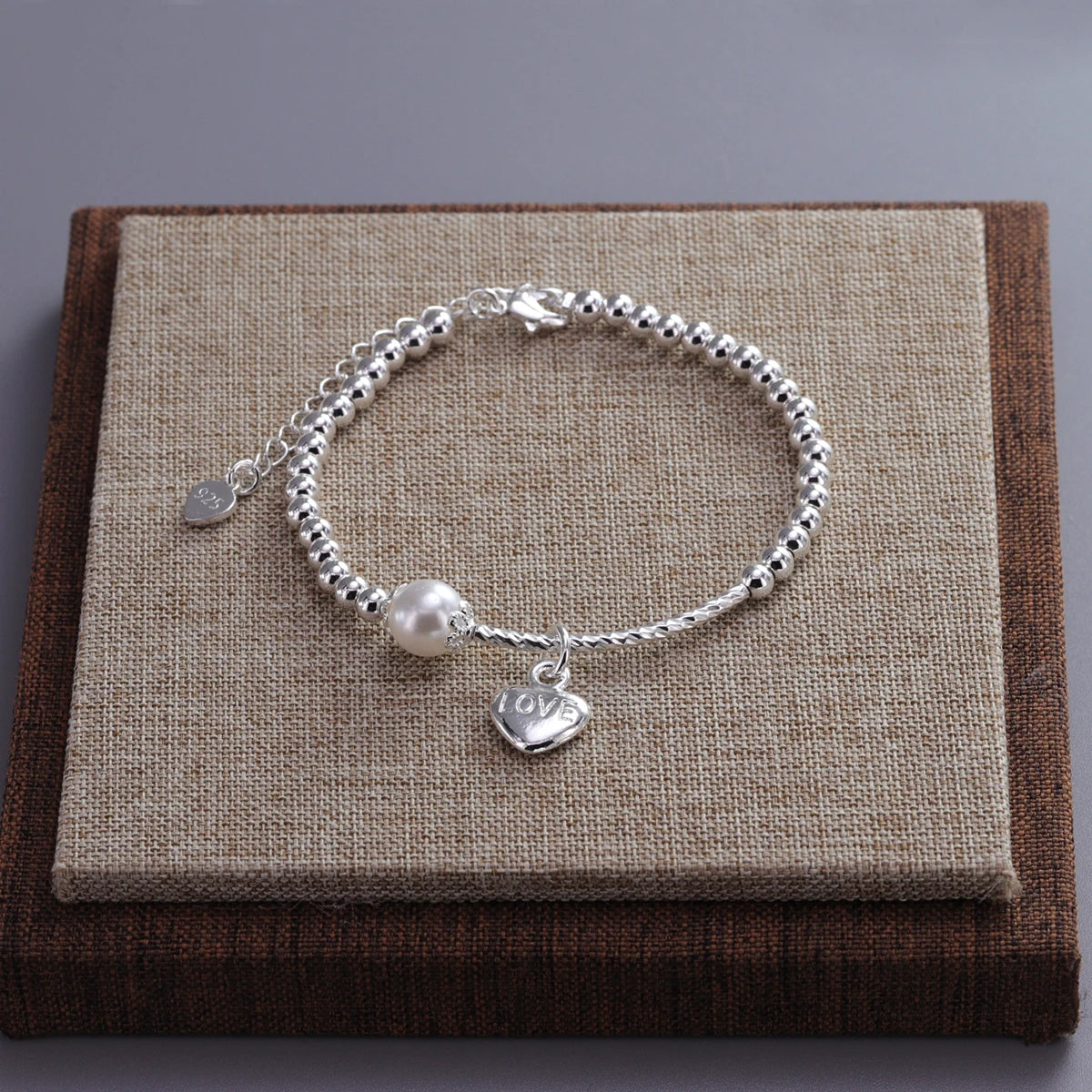 Silver butterfly bracelet