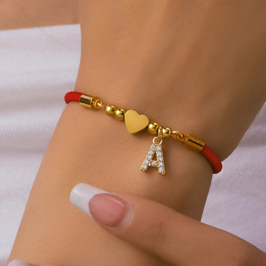Heart charm bracelet
