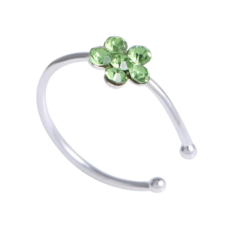 Flower nose ring