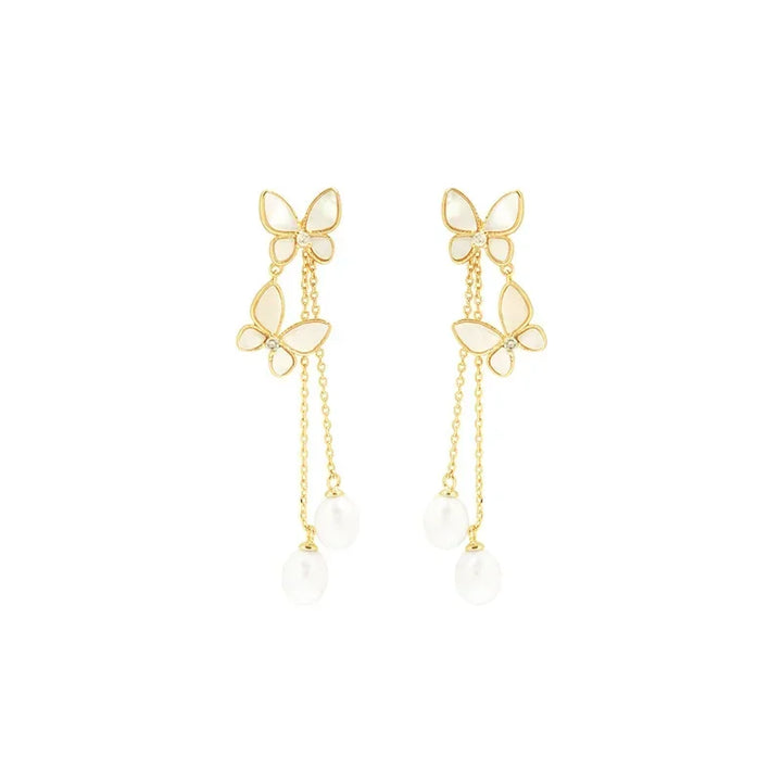 butterfly dangle earrings