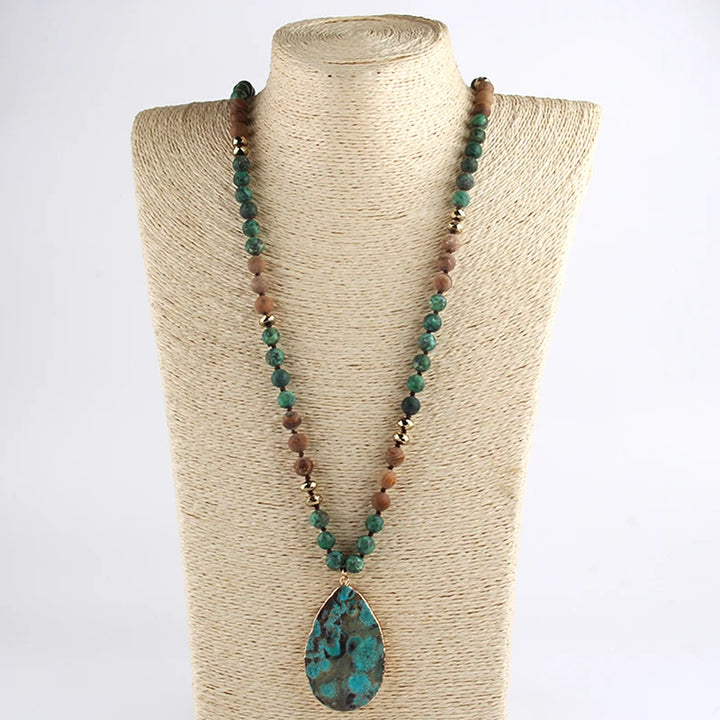 Huge turquoise necklace