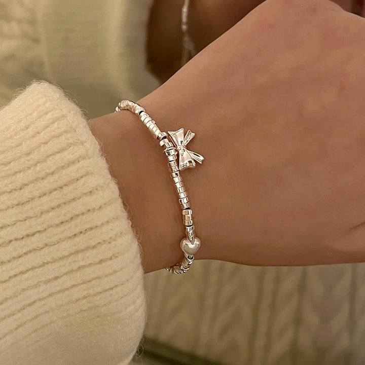 Silver butterfly bracelet