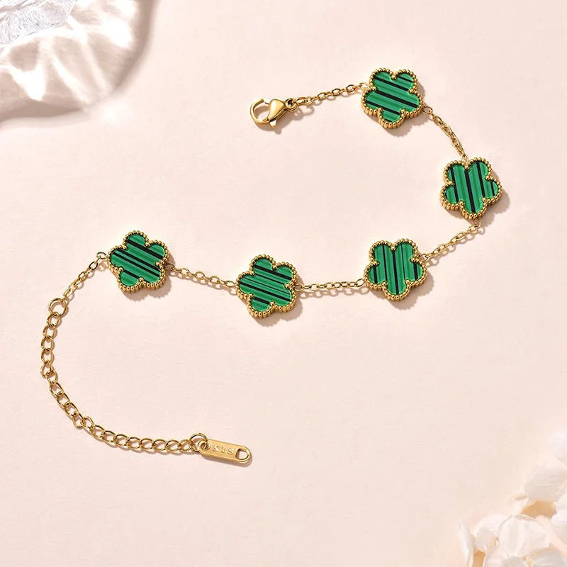 Four leaf clover bracelet