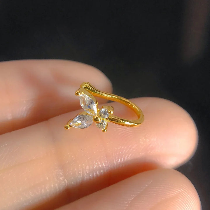 Floating helix piercing