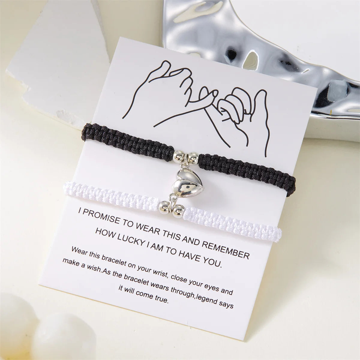 Heart friendship bracelet