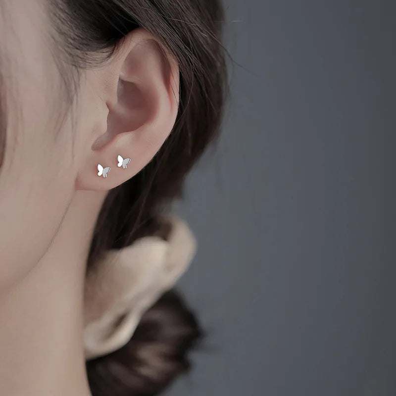 Butterfly stud earrings