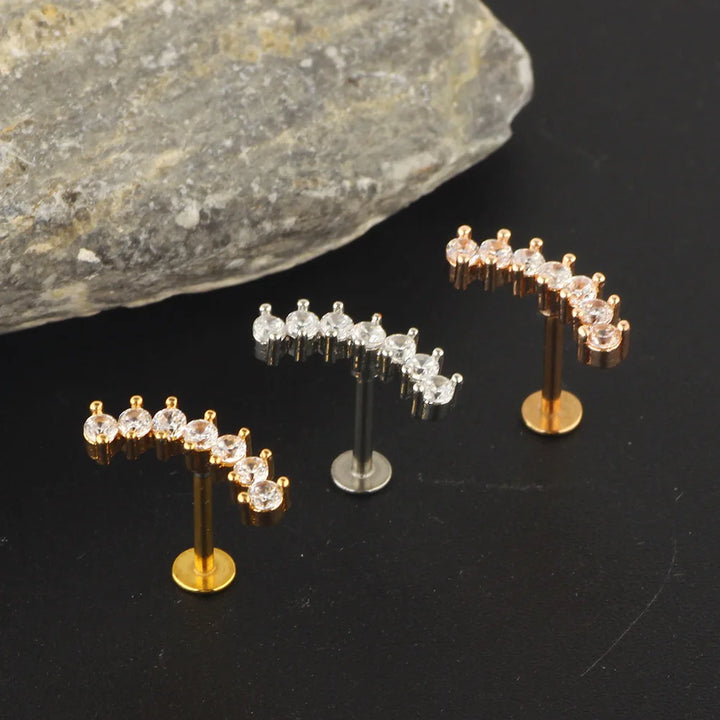 Flat back earrings