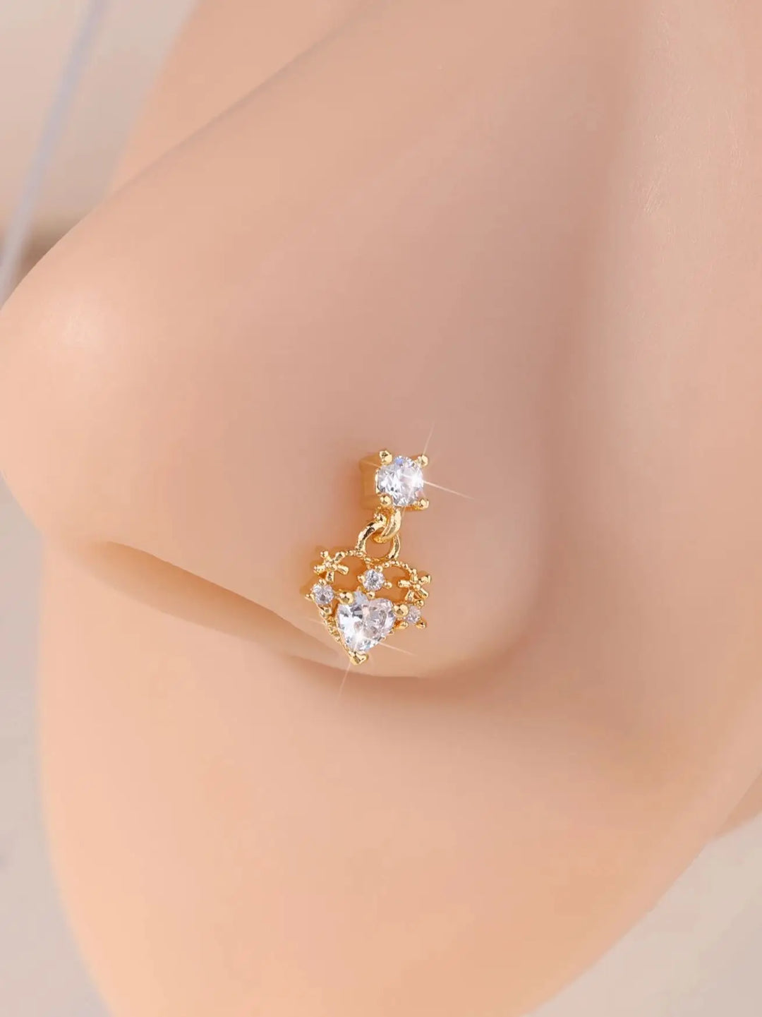 Heart nose ring