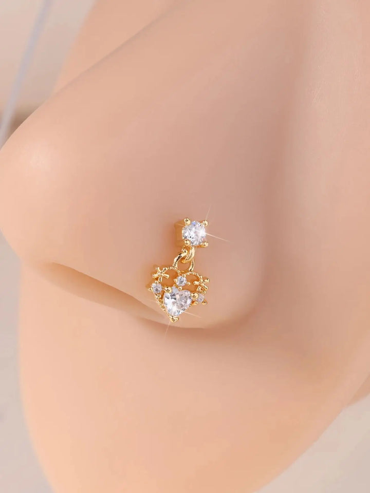 Heart nose ring