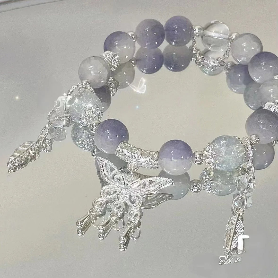 Flower beads bracelet