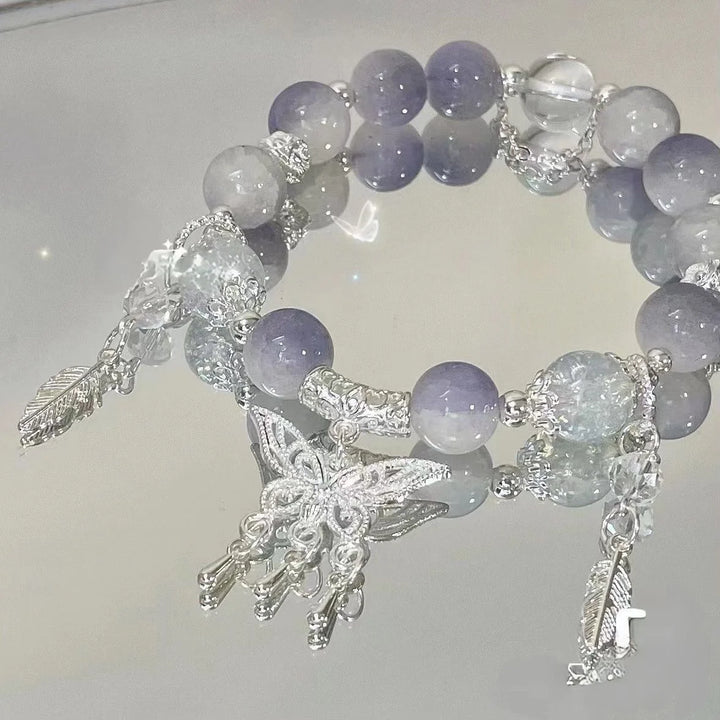 Flower beads bracelet