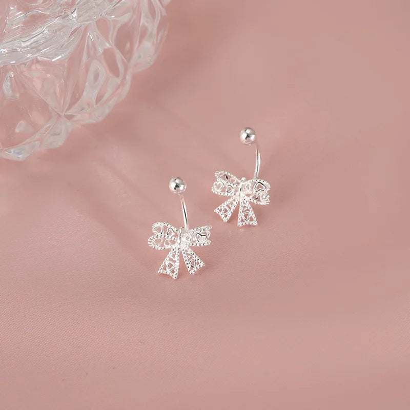 Silver earrings