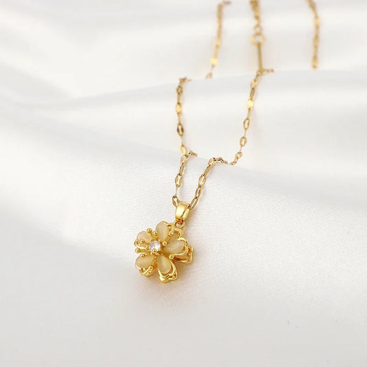 Birth flower necklace