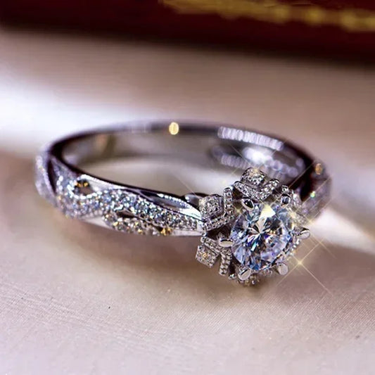 Birth flower ring