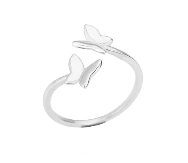 Butterfly gold ring