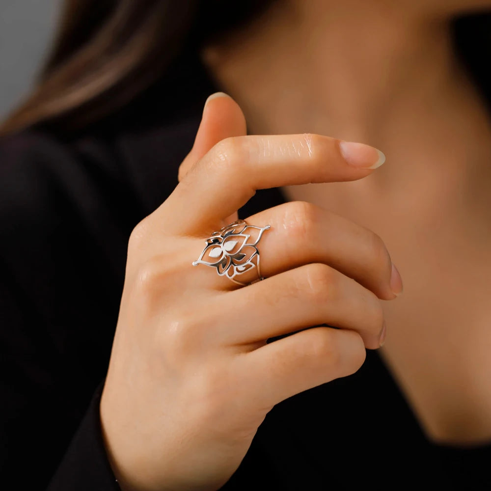 Lotus flower ring