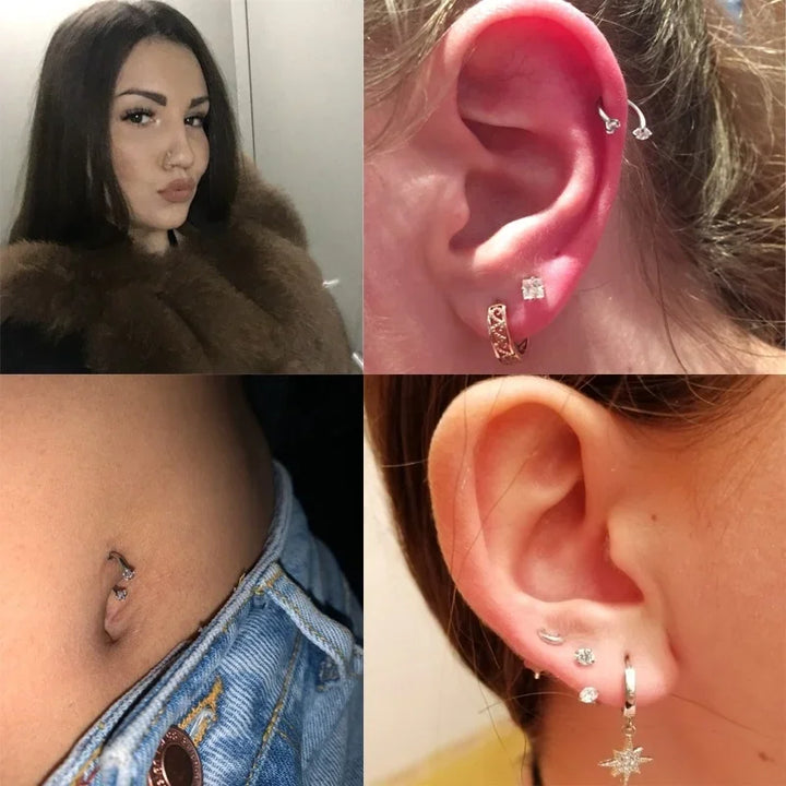 Hidden helix piercing