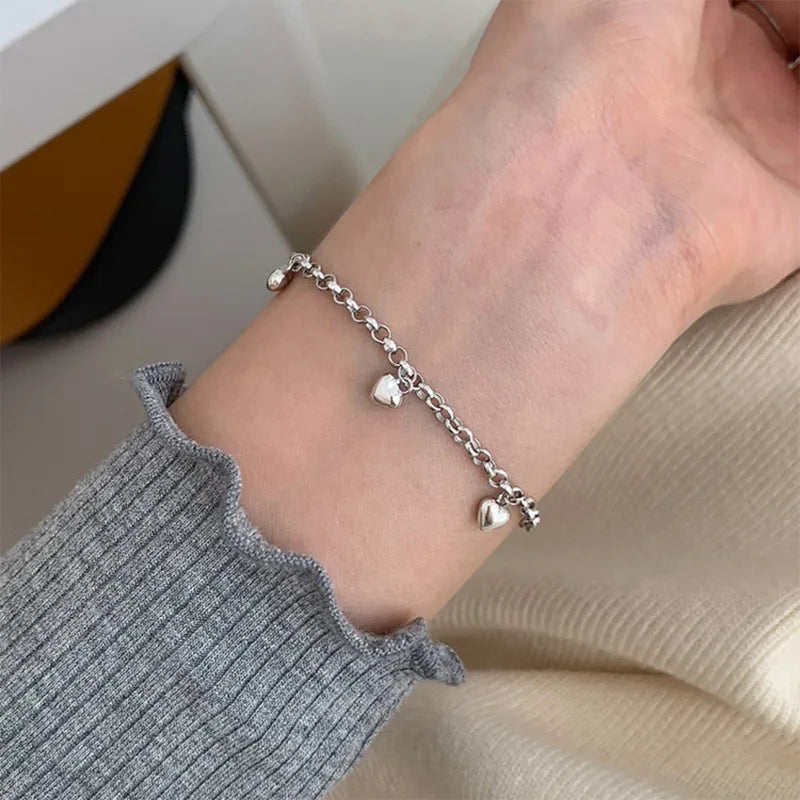 Silver butterfly bracelet