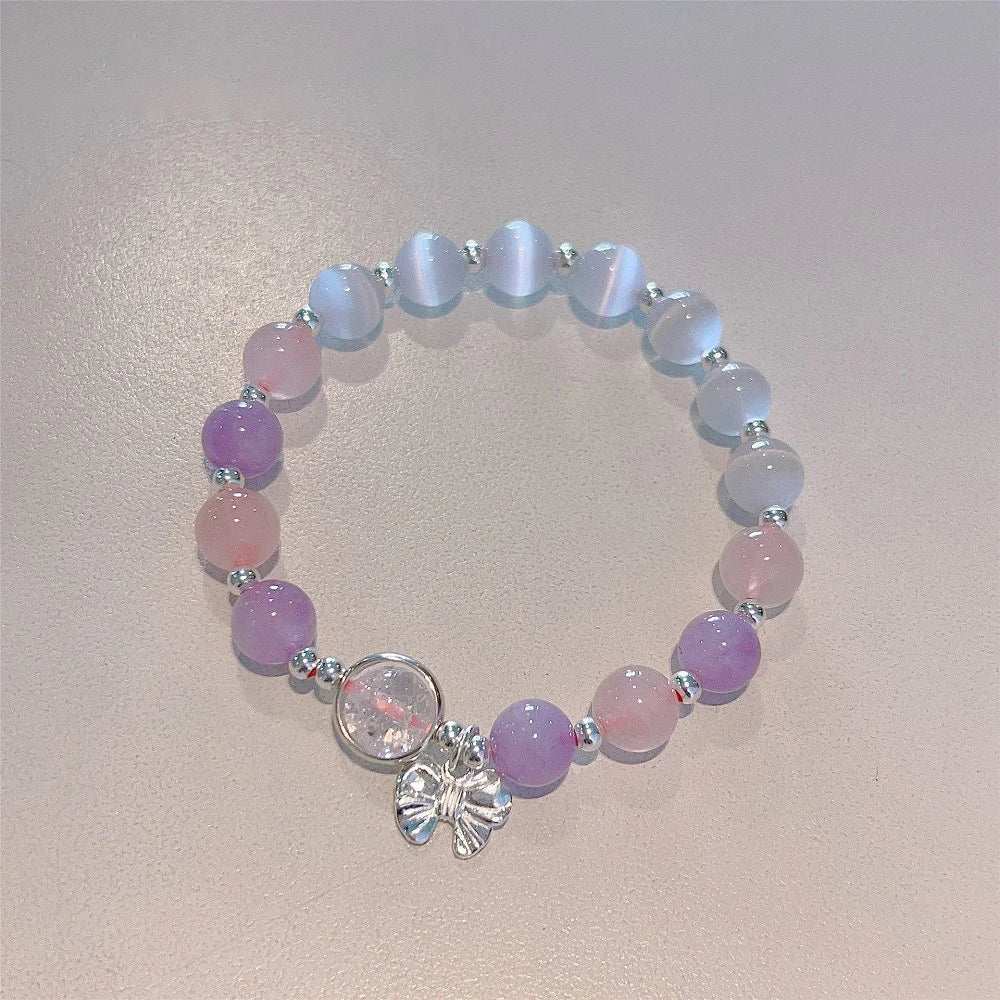 Flower beads bracelet