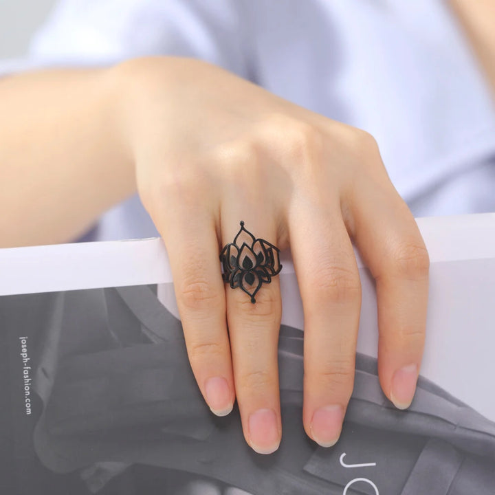Lotus flower ring